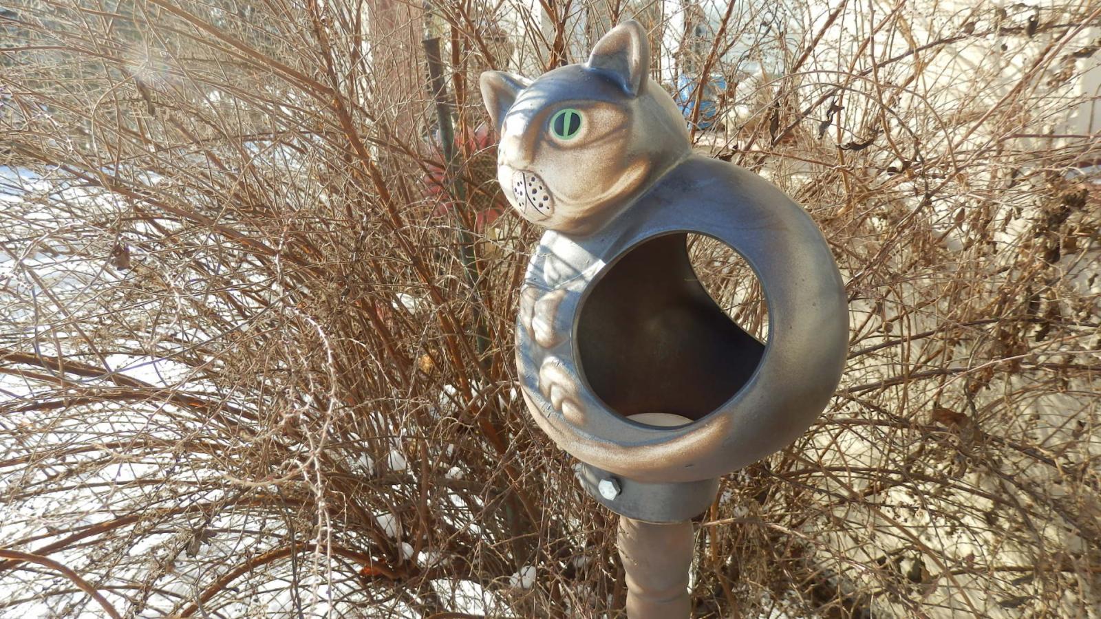 Keramické krmítko kočka