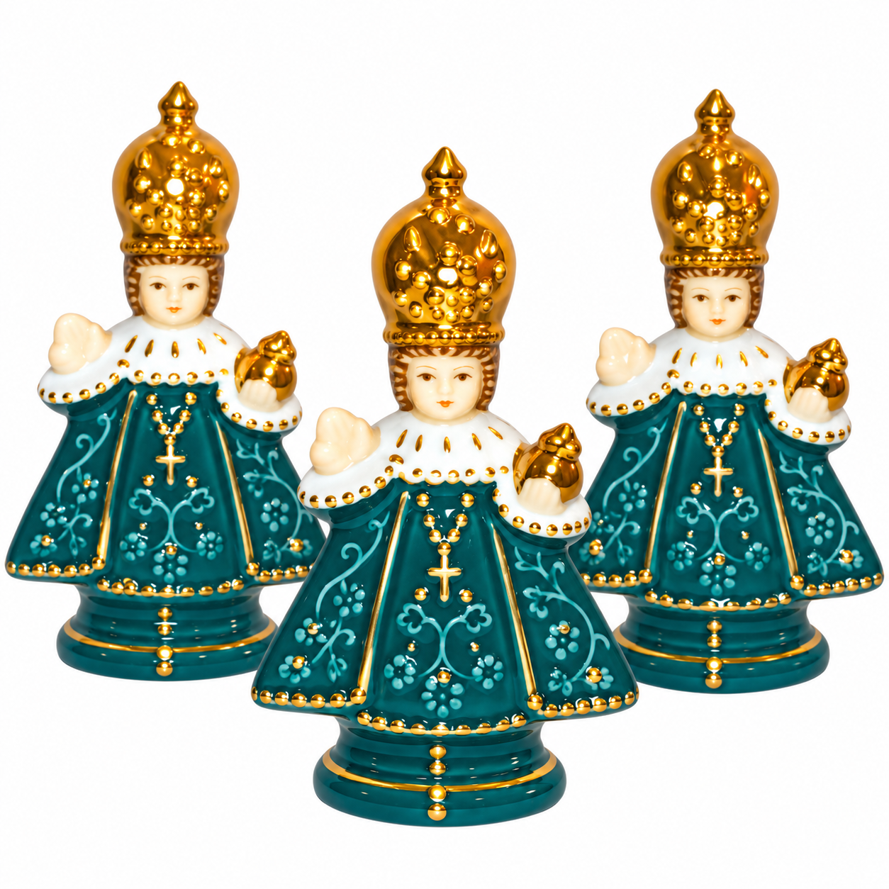 Pražské Jezulátko - zelené, výška 8,5 cm