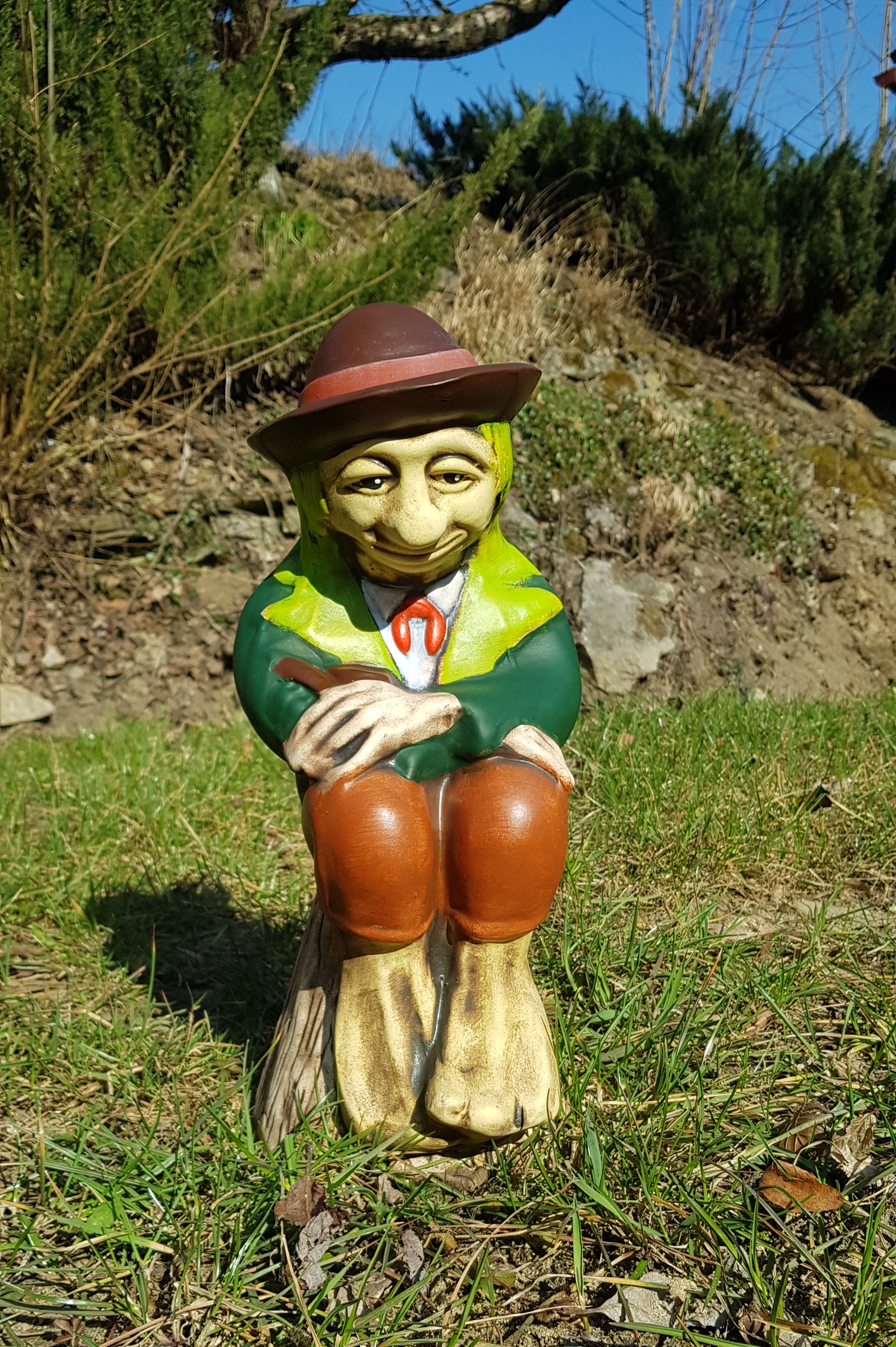 Vodník sedící na vrbě (42 cm)