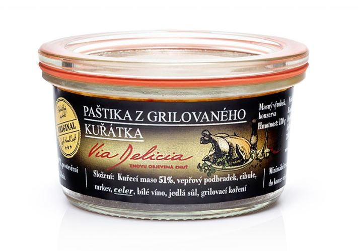 Paštika z grilovaného kuřátka 130g