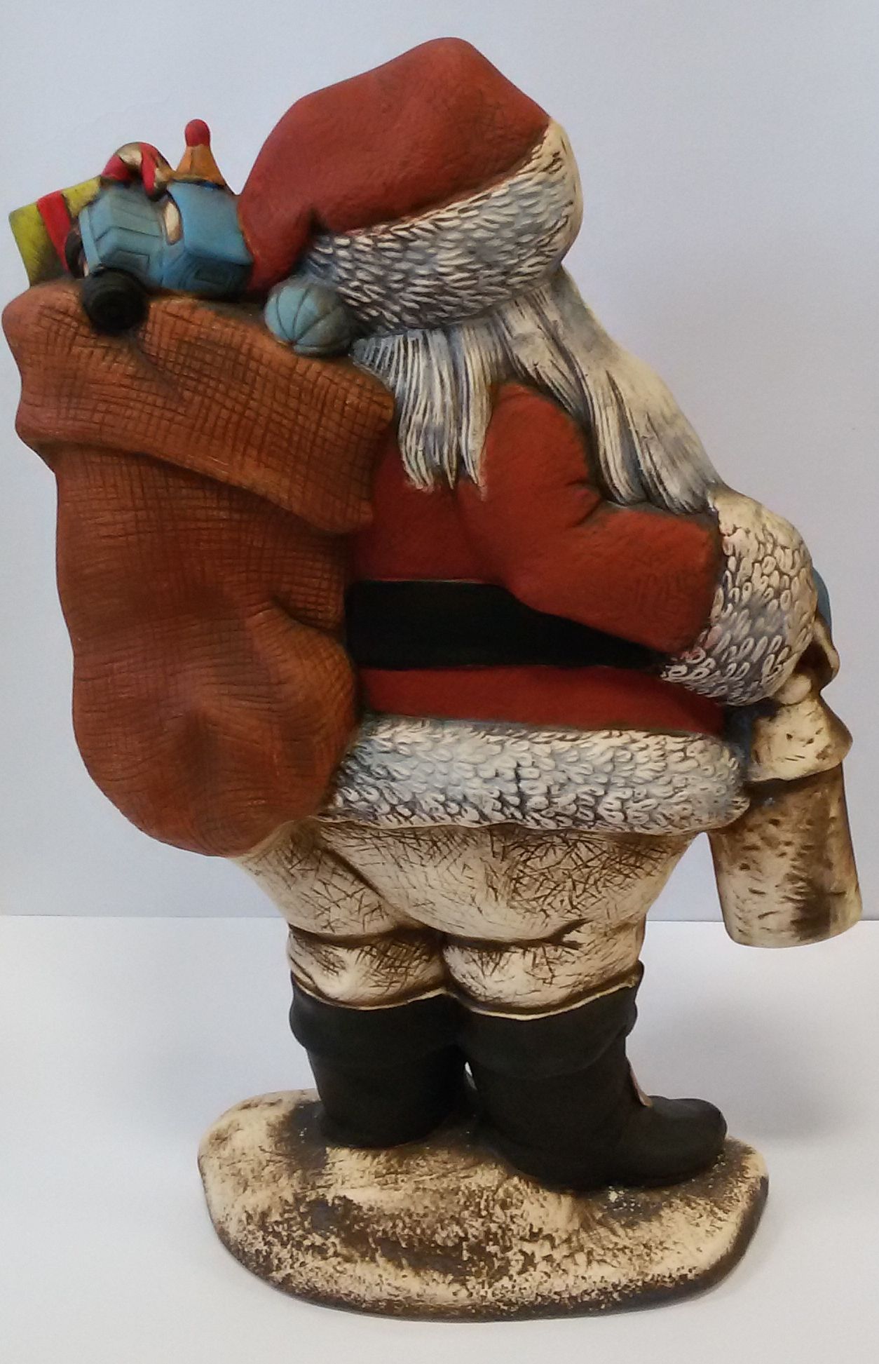 Santa s nůší velký - česká mrazuvzdorná keramika