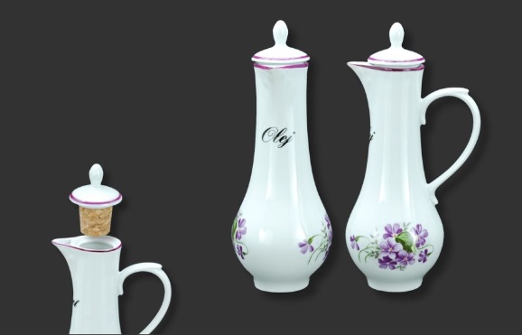 Souprava dvou karaf na ocet a olej