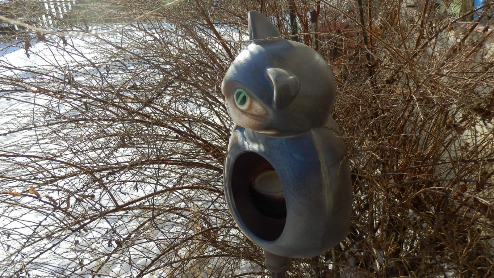 Keramické krmítko kočka