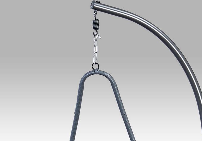 Závěsné šedé ratanové křeslo AZ-005 GREY